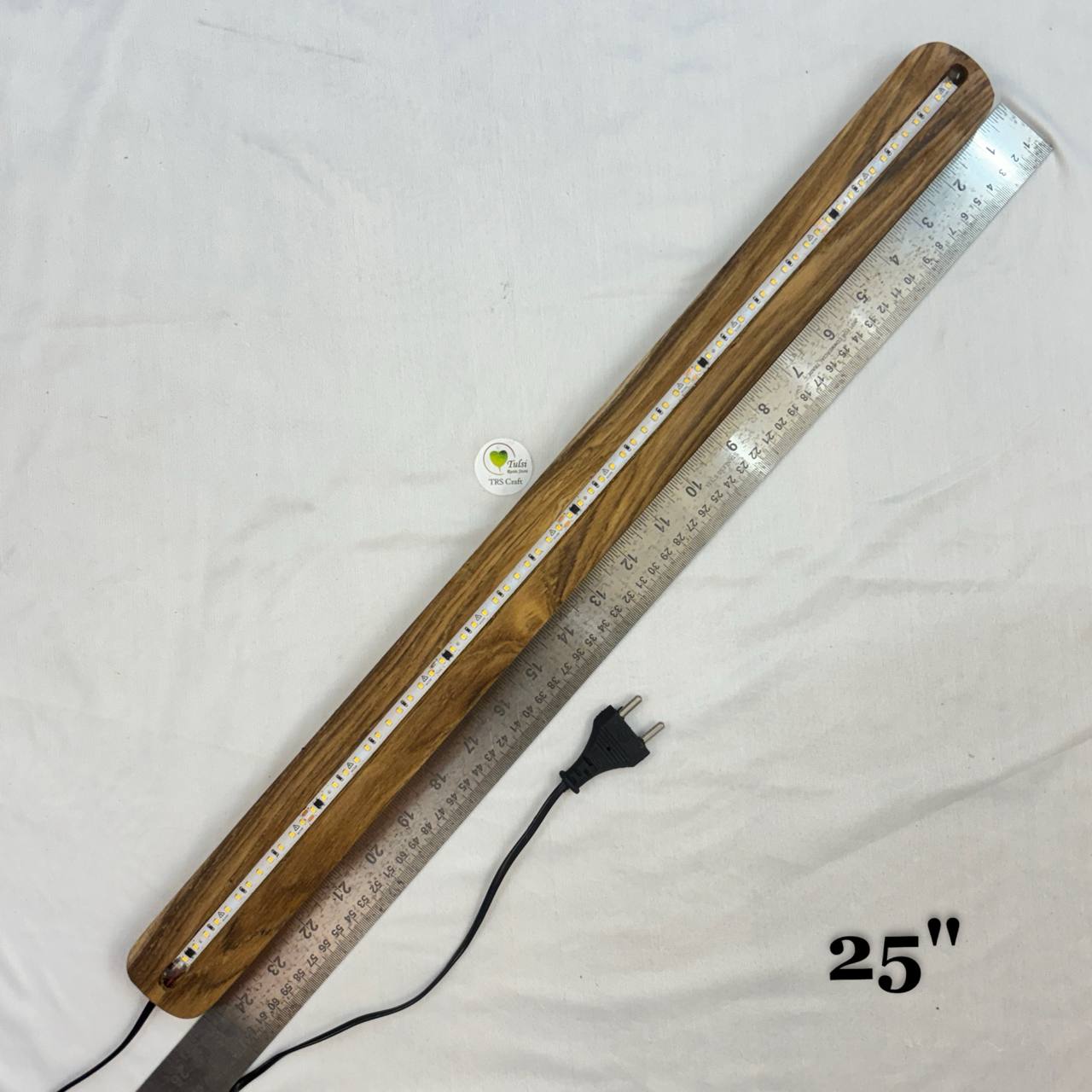 Wooden Light Lamp - Teak Wood 25" Tulsi Resin Store