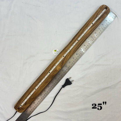 Wooden Light Lamp - Teak Wood 25" Tulsi Resin Store