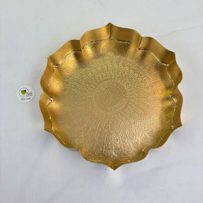 Metal Urli Bowl (A009) - Lotus Pond 9" Tulsi Resin Store