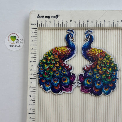 MDF Printed Peacock Cutout (E)