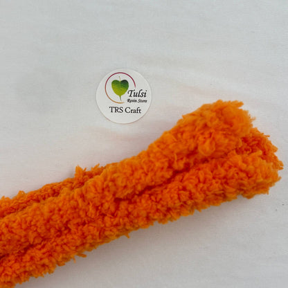 Coral Fleece Pipe Cleaners Orange Tulsi Resin Store