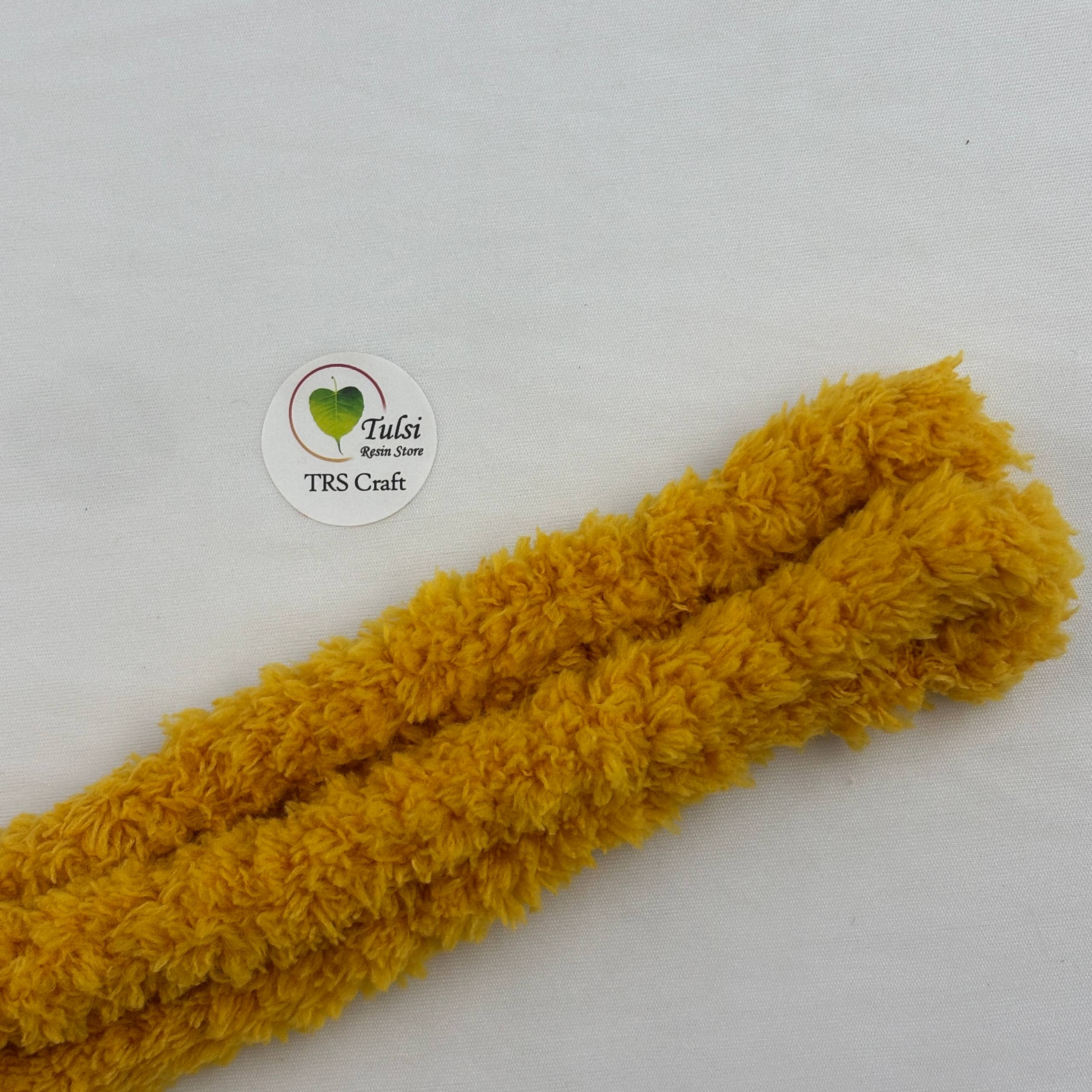 Coral Fleece Pipe Cleaners Yellow Ochre Tulsi Resin Store