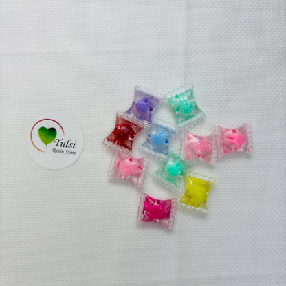 Colourful Beads - Chocolate (10Pcs)