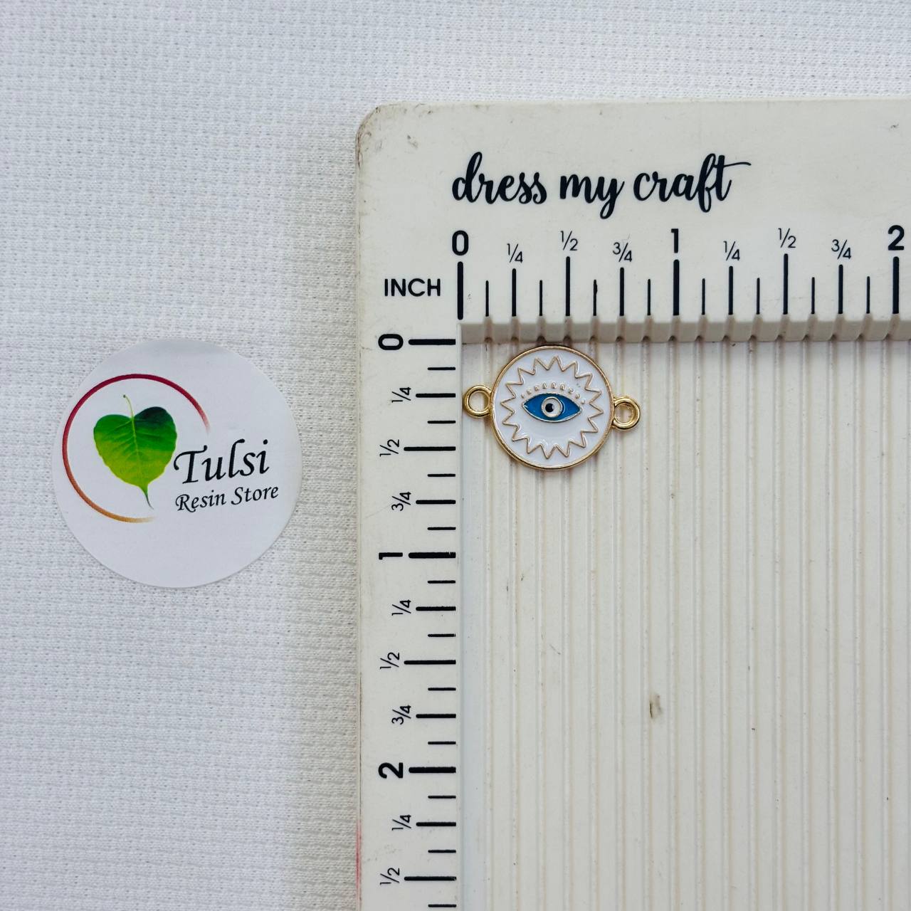 Evil Eye Charm With Two Hooks - I