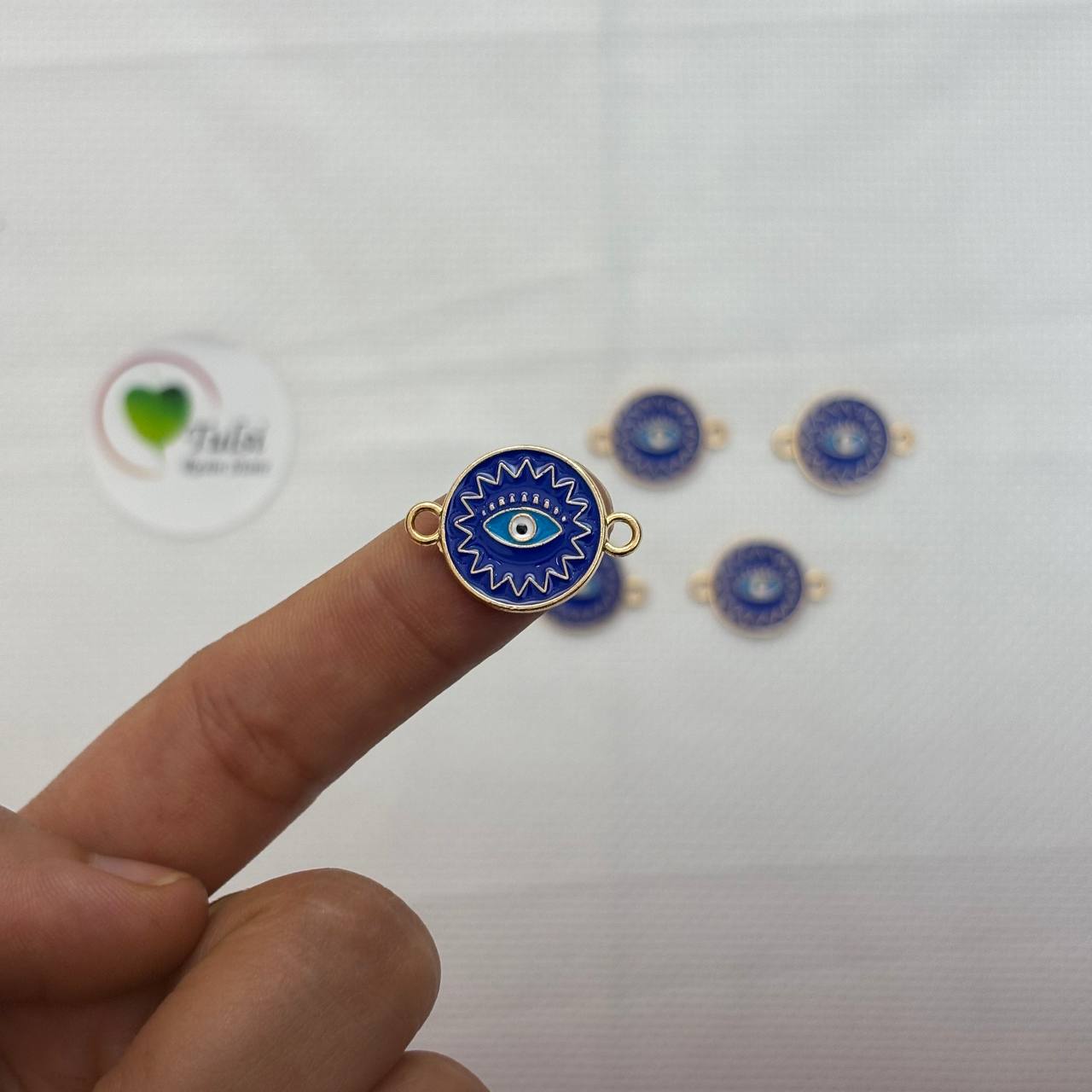 Evil Eye Charm With Two Hooks - I