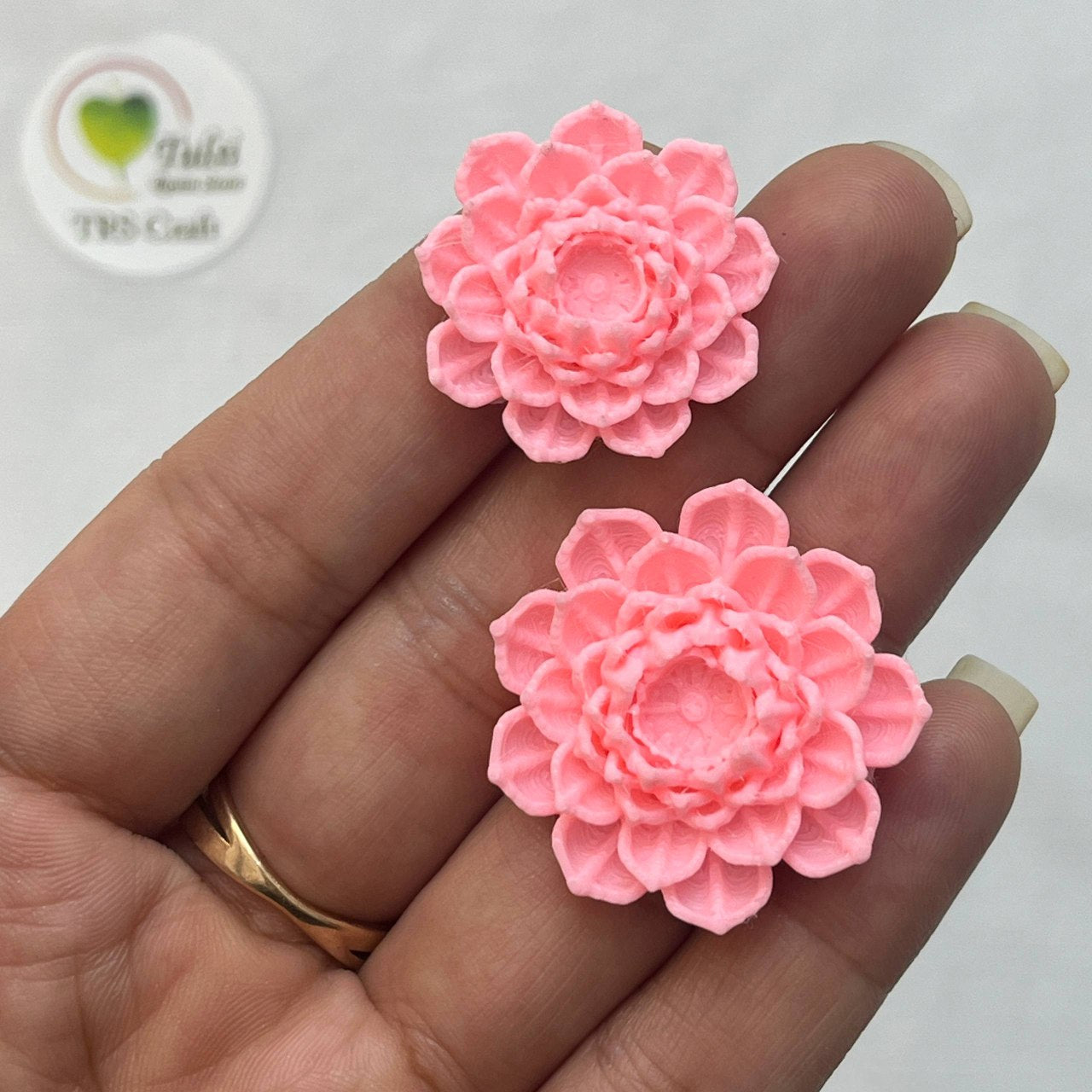 3D Miniature (A19) - Pink Lotus Tulsi Resin Store