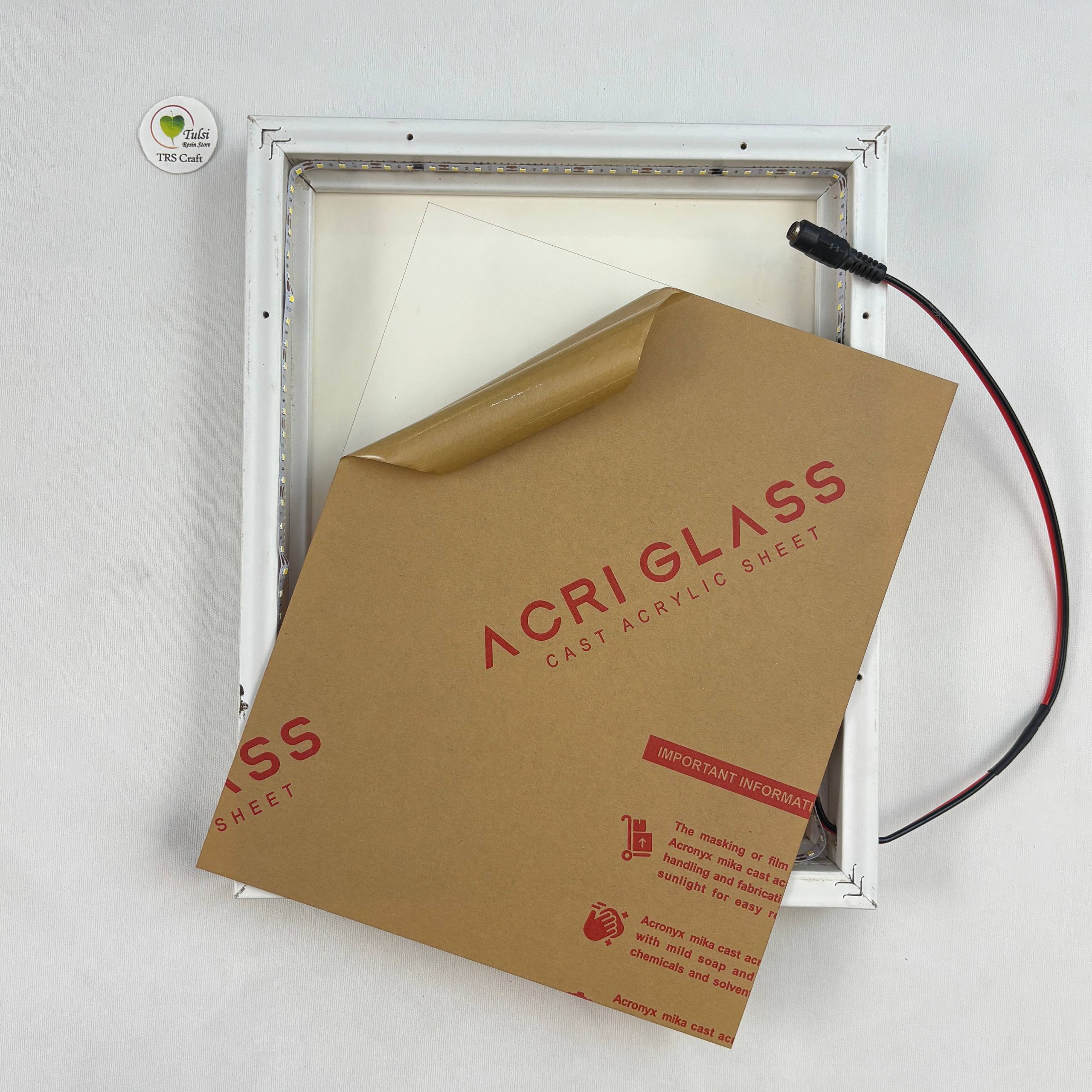Rectangle Shadow Box (G) - with Light