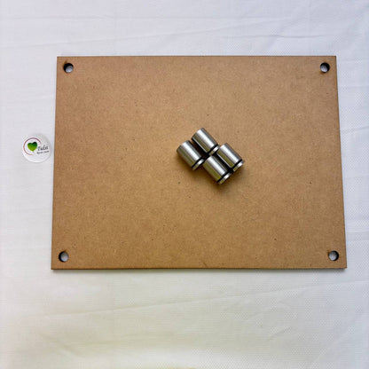 MDF Nameplate With Stud Hook Rectangle Plain 9" x 12" Tulsi Resin Store