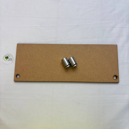 MDF Nameplate With Stud Hook Rectangle Plain 4.5" x 12" Tulsi Resin Store