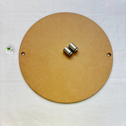 MDF Nameplate With Stud Hook Round Plain Tulsi Resin Store