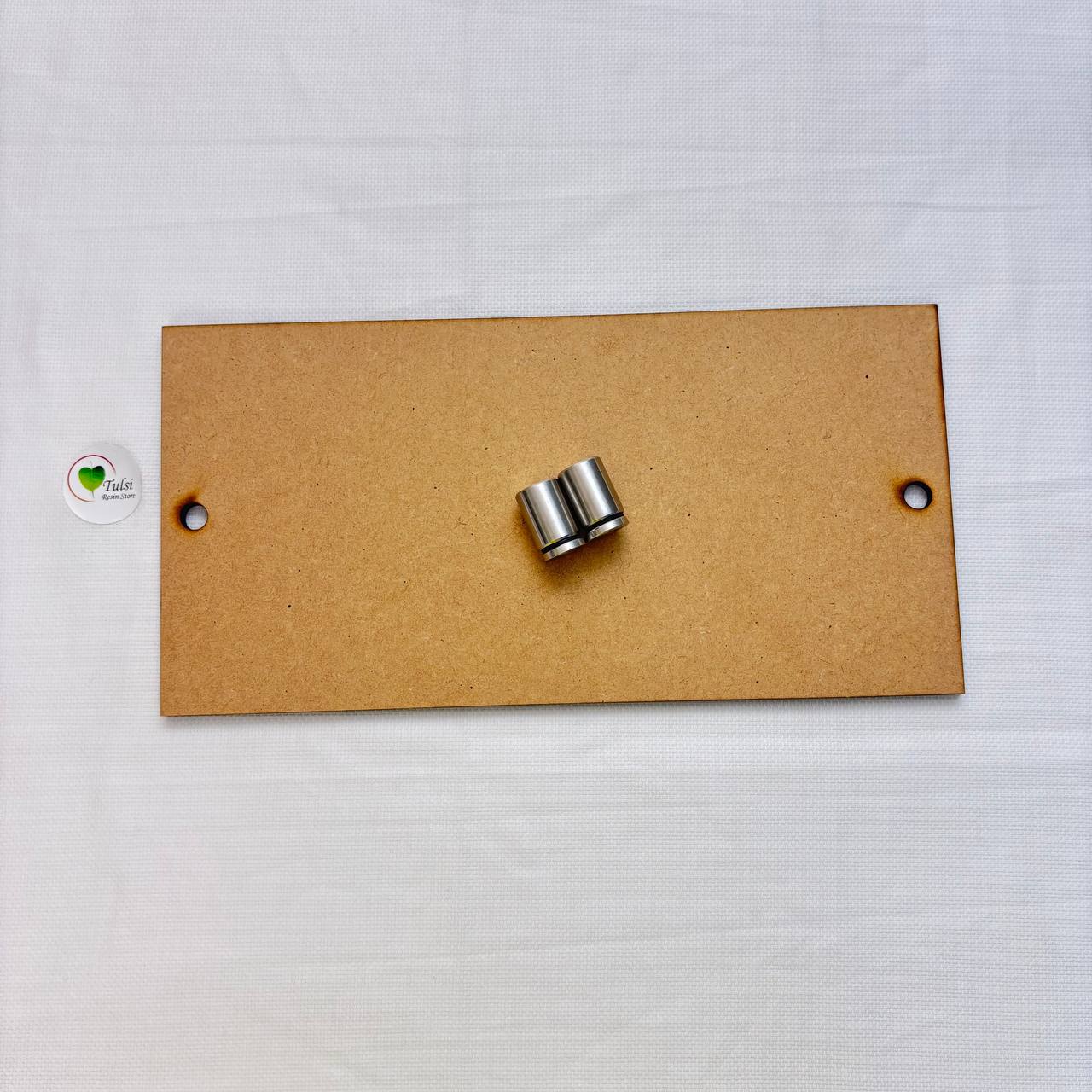 MDF Nameplate With Stud Hook Rectangle Plain 6" x 12" Tulsi Resin Store