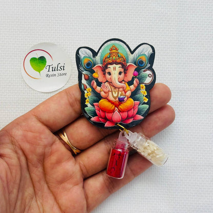 Kumkum Chawal Set with MDF (B) - Ganesha