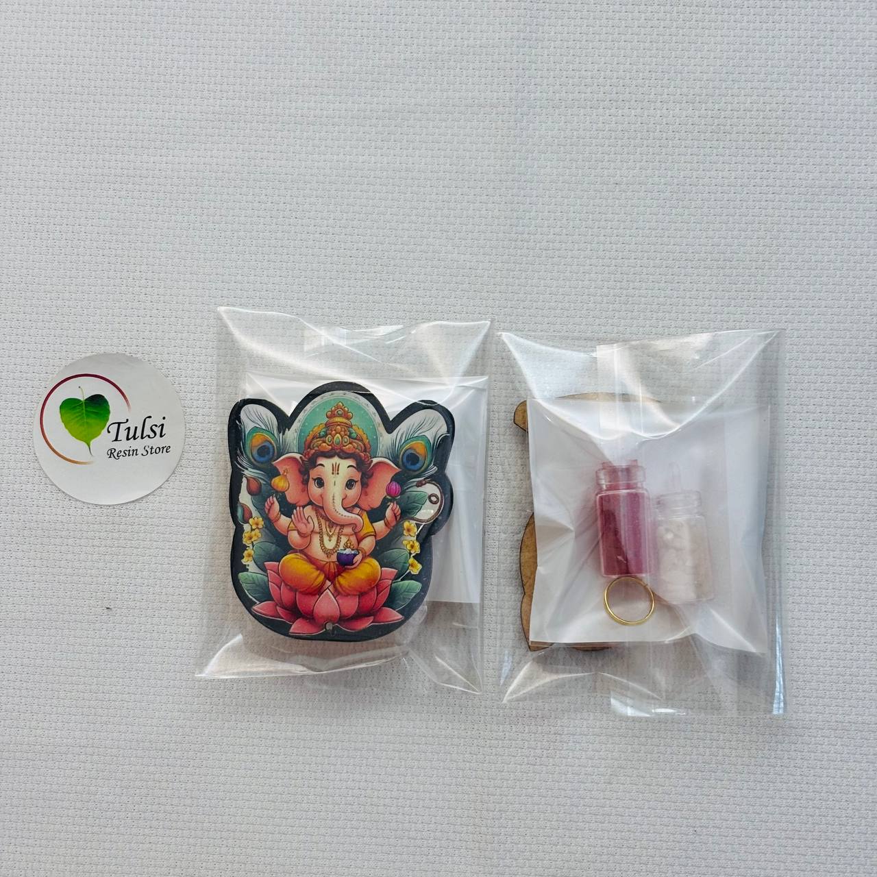 Kumkum Chawal Set with MDF (B) - Ganesha