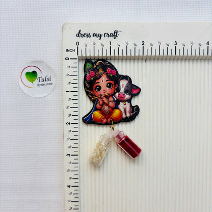 Kumkum Chawal Set with MDF (A) - Krishna Tulsi Resin Store