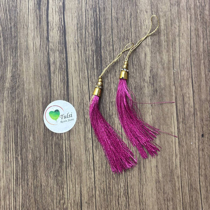 Tassels for Bookmark (2pc) - Orchid Purple - tulsiresin