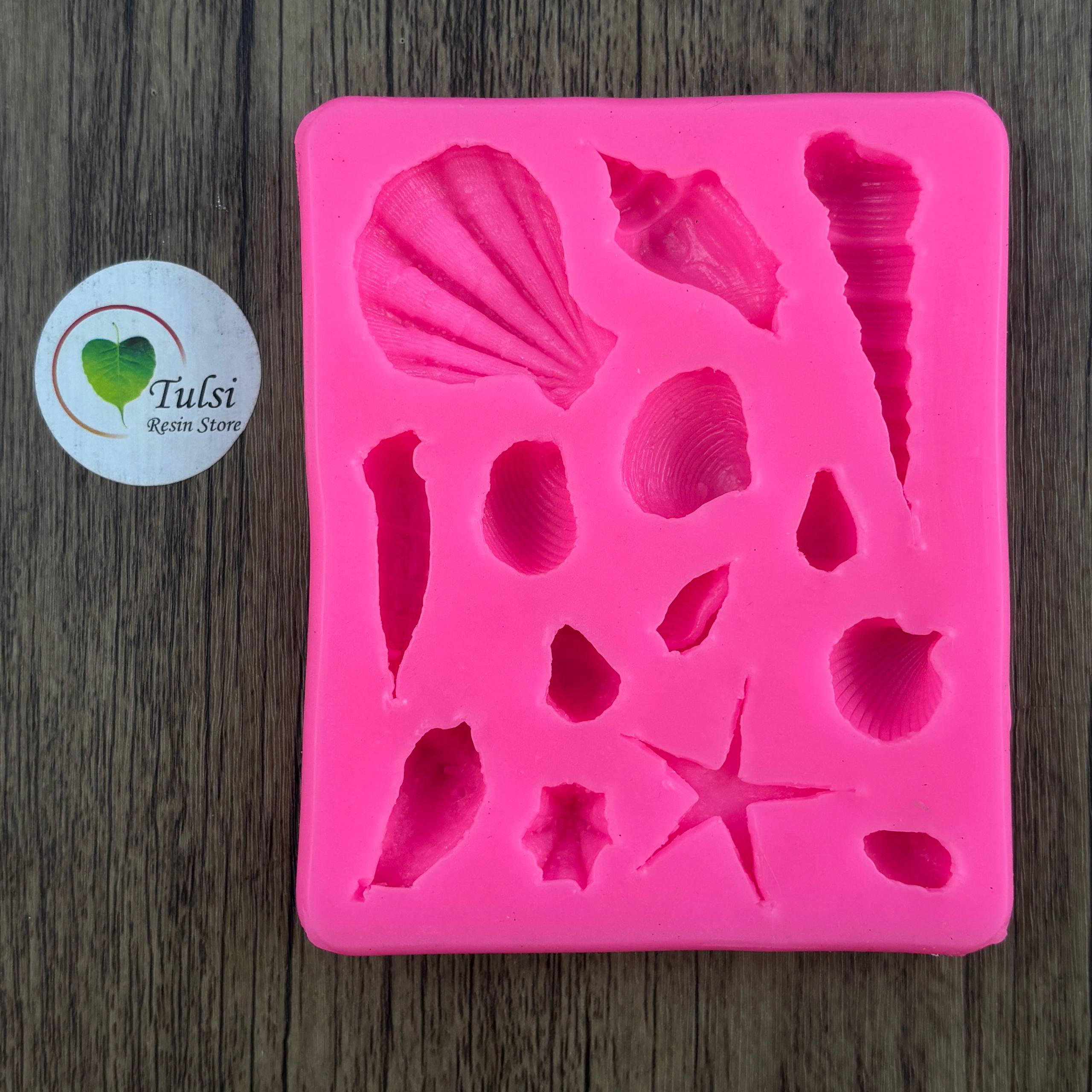Pink 10 Cavity Shell Mould