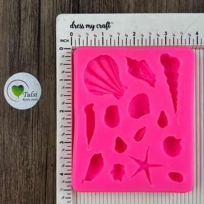 Pink 10 Cavity Shell Mould