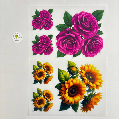 A4 insert Sheet - Aesthetic Floral (C) Tulsi Resin Store