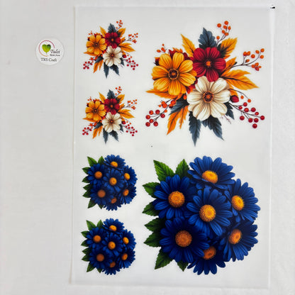 A4 insert Sheet - Aesthetic Floral (D) Tulsi Resin Store