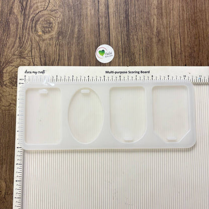 4 Cavity Mix Luggage Tag Mould (B)
