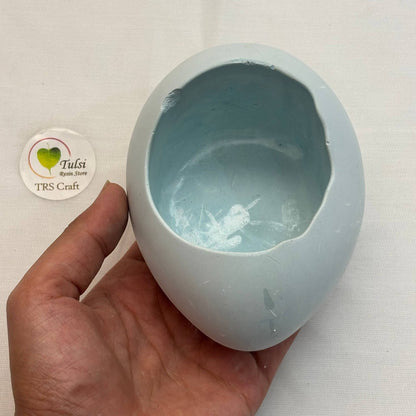 Concrete Jars (A7) - Egg Shell