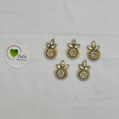 Kundan Patch/Booty (B) -Flower Tulsi Resin Store