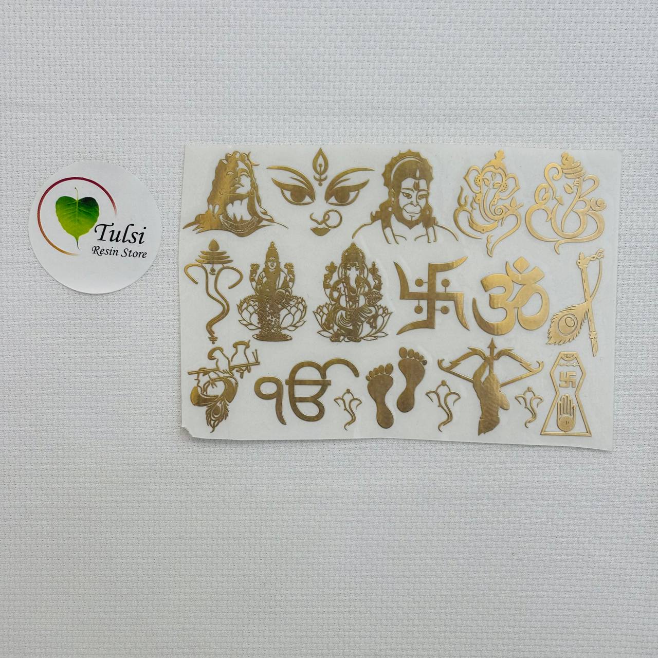 Metal Sticker - A7 Mix God Idols Tulsi Resin Store