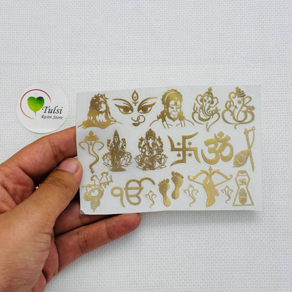 Metal Sticker - A7 Mix God Idols Tulsi Resin Store