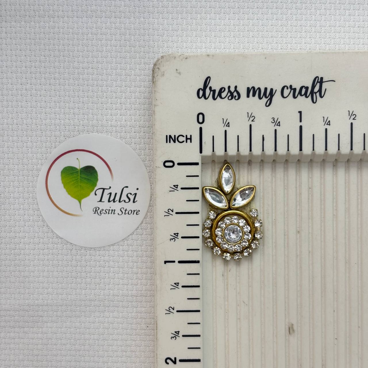 Kundan Patch/Booty (B) -Flower Tulsi Resin Store