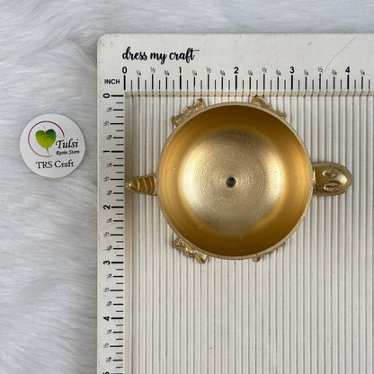 Metal Diya (H) - Tortoise