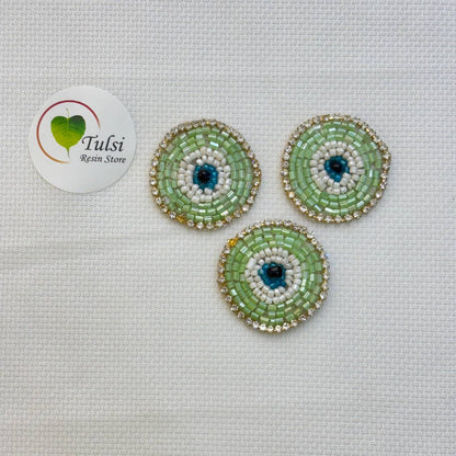 Evil Eye Patch - Green
