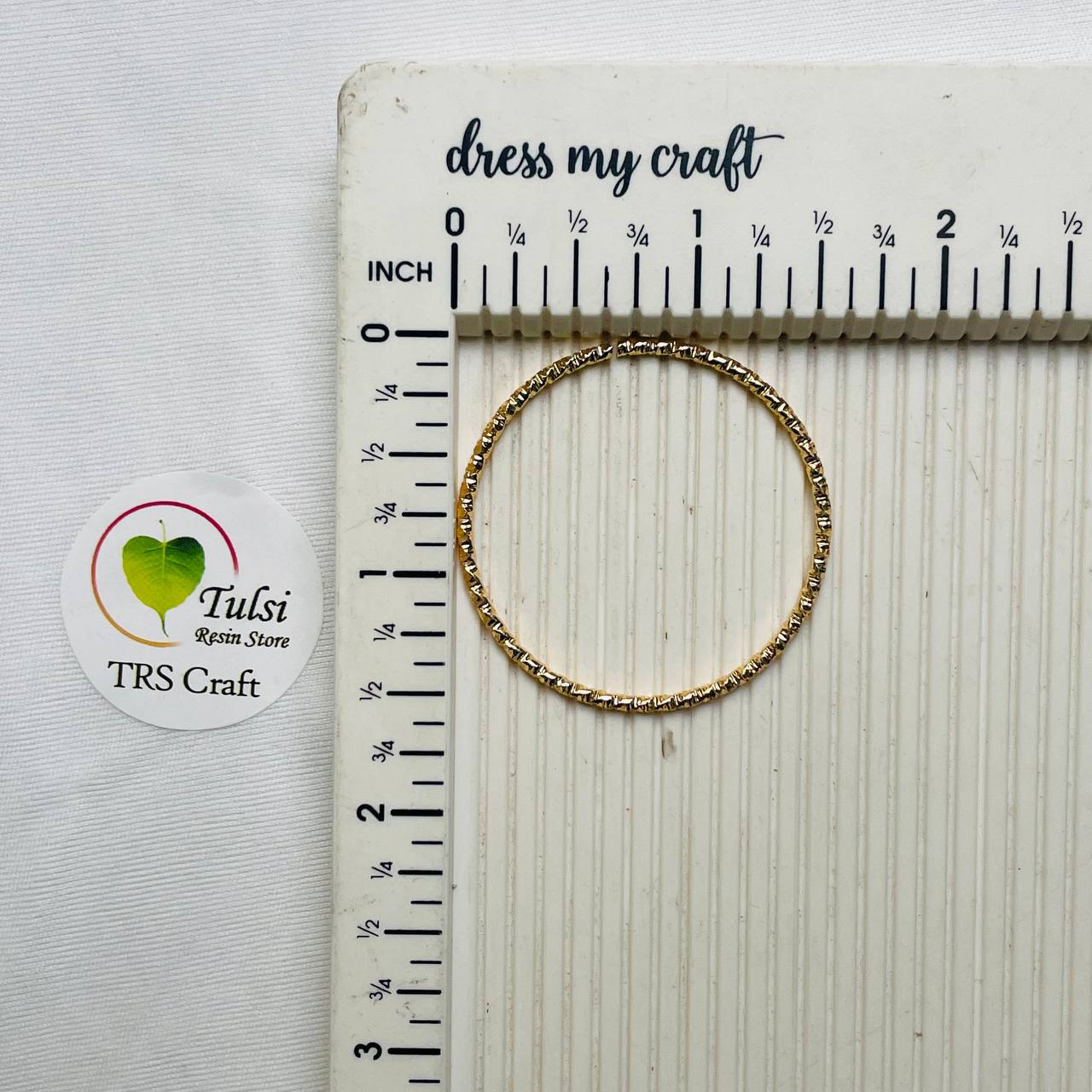Gold Round Ring - Open