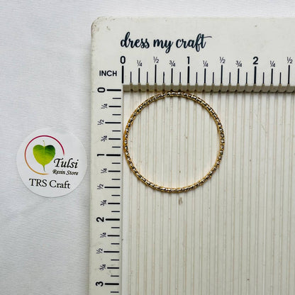 Gold Round Ring - Open