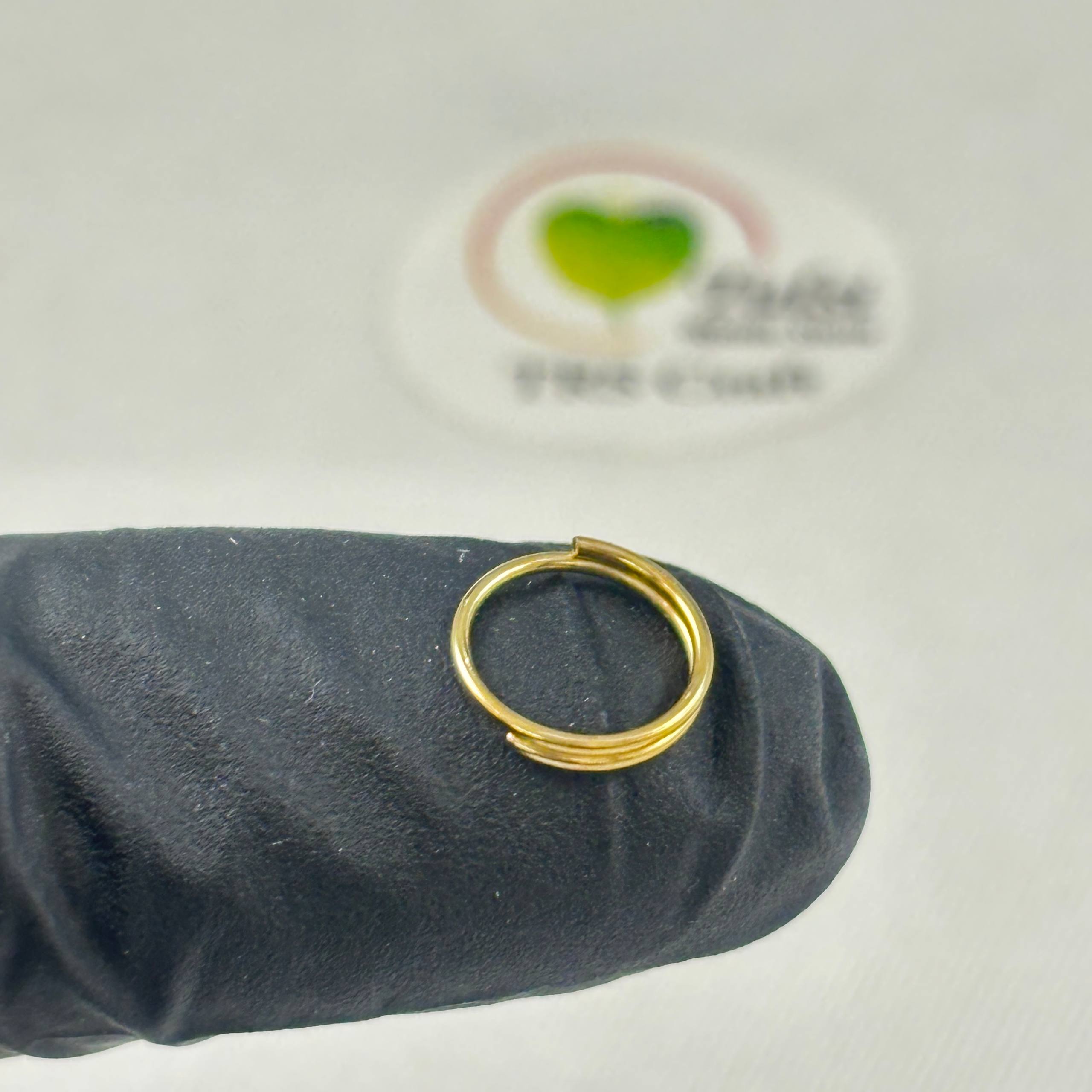 Connector Double Ring (50 pcs) - Gold - Tulsi Resin Store