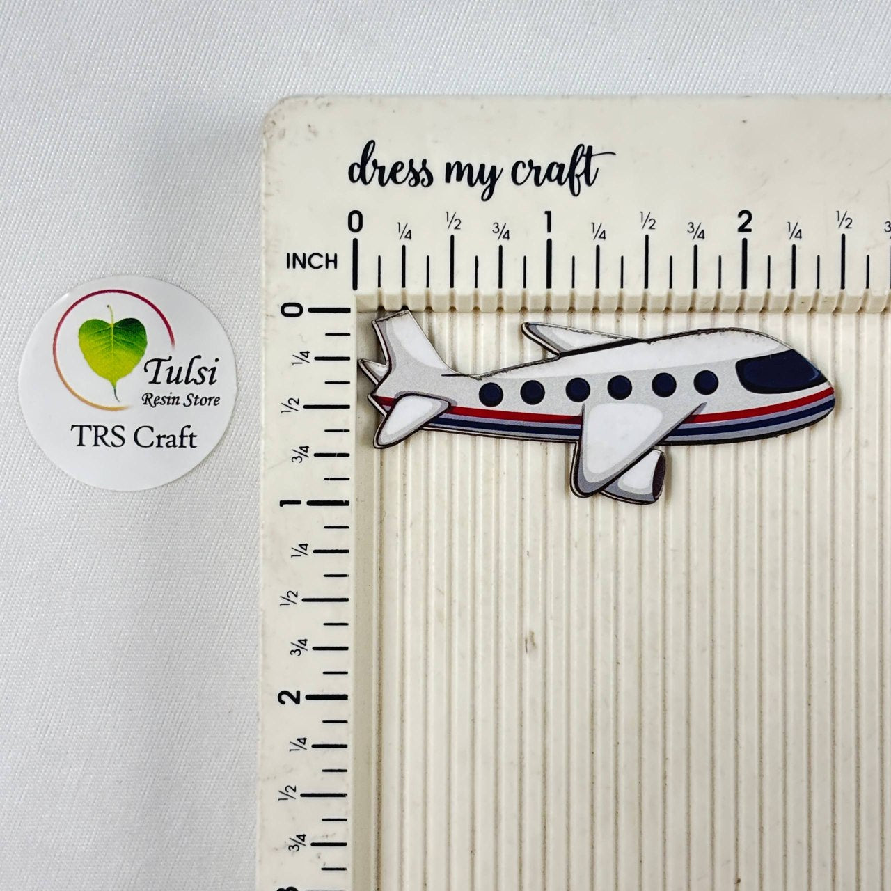 MDF Printed Aeroplane Cutout Tulsi Resin Store