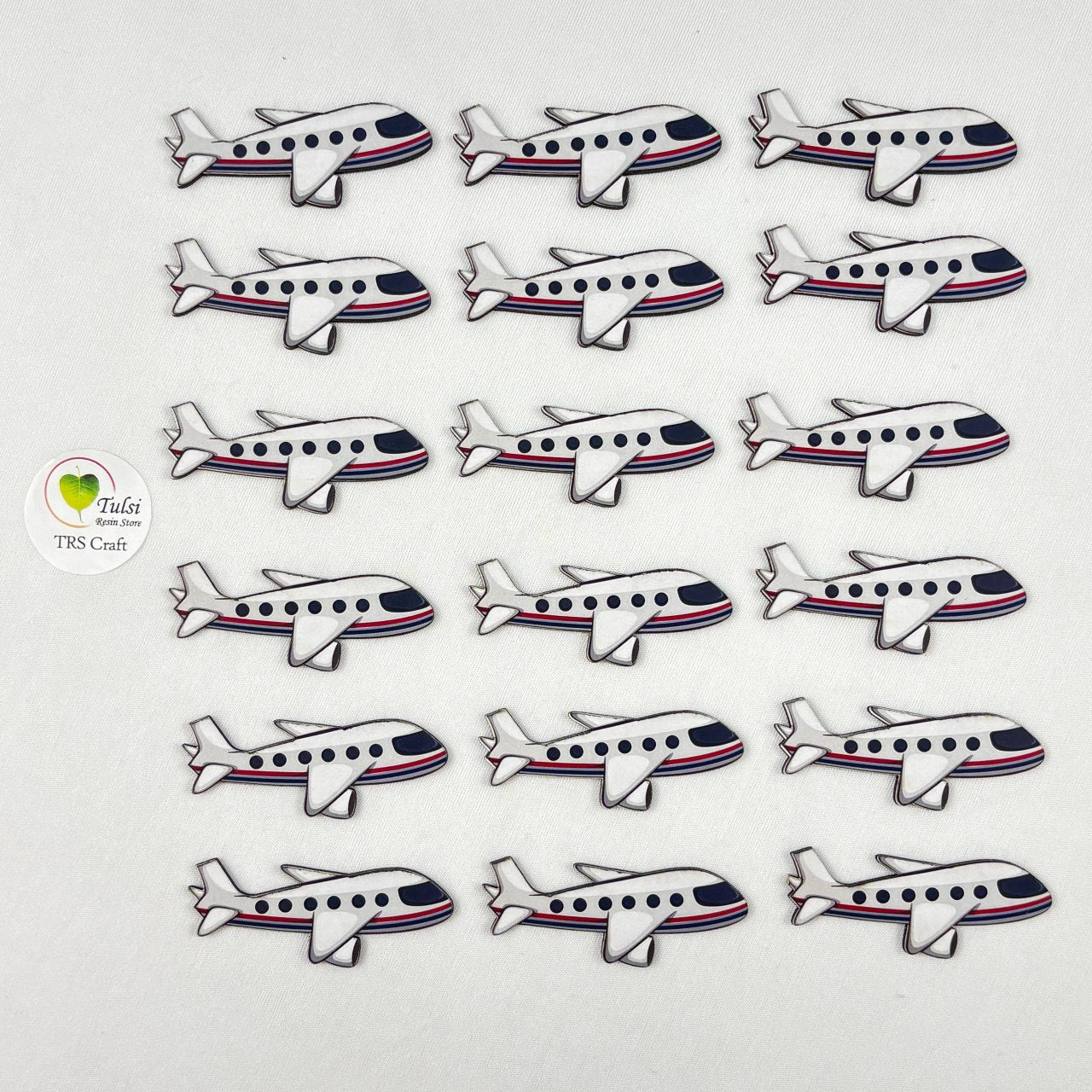 MDF Printed Aeroplane Cutout Tulsi Resin Store