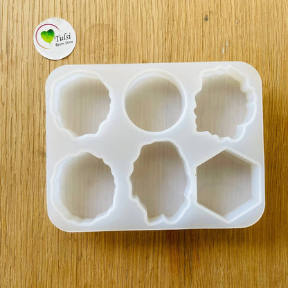6 Cavity Small Candle & Paper Weight Mould