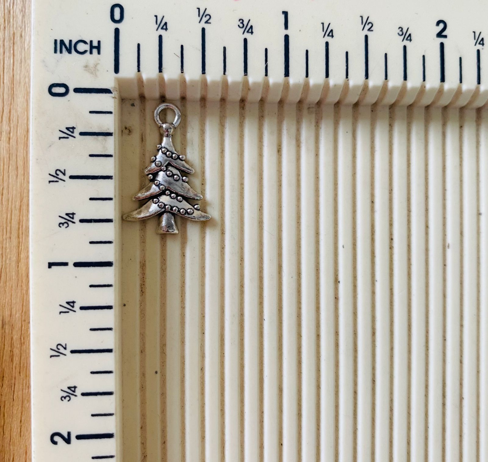 Silver Charm - Christmas Tree (2pc) Tulsi Resin Store