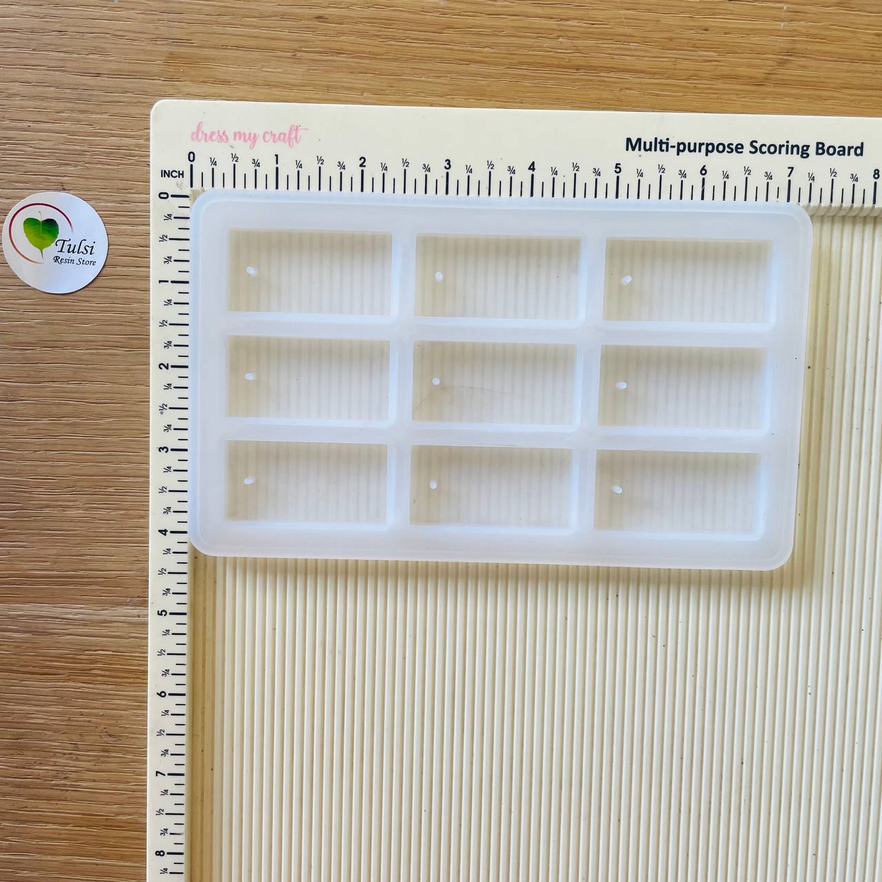 9 Cavity Rectangle Keychain Mould Tulsi Resin Store