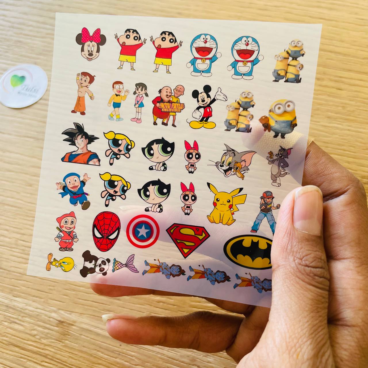 A7 Insert Sheet - Rakhi Cartoon (A) - - Tulsi Resin Store