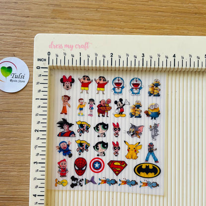 A7 Insert Sheet - Rakhi Cartoon (A) - - Tulsi Resin Store