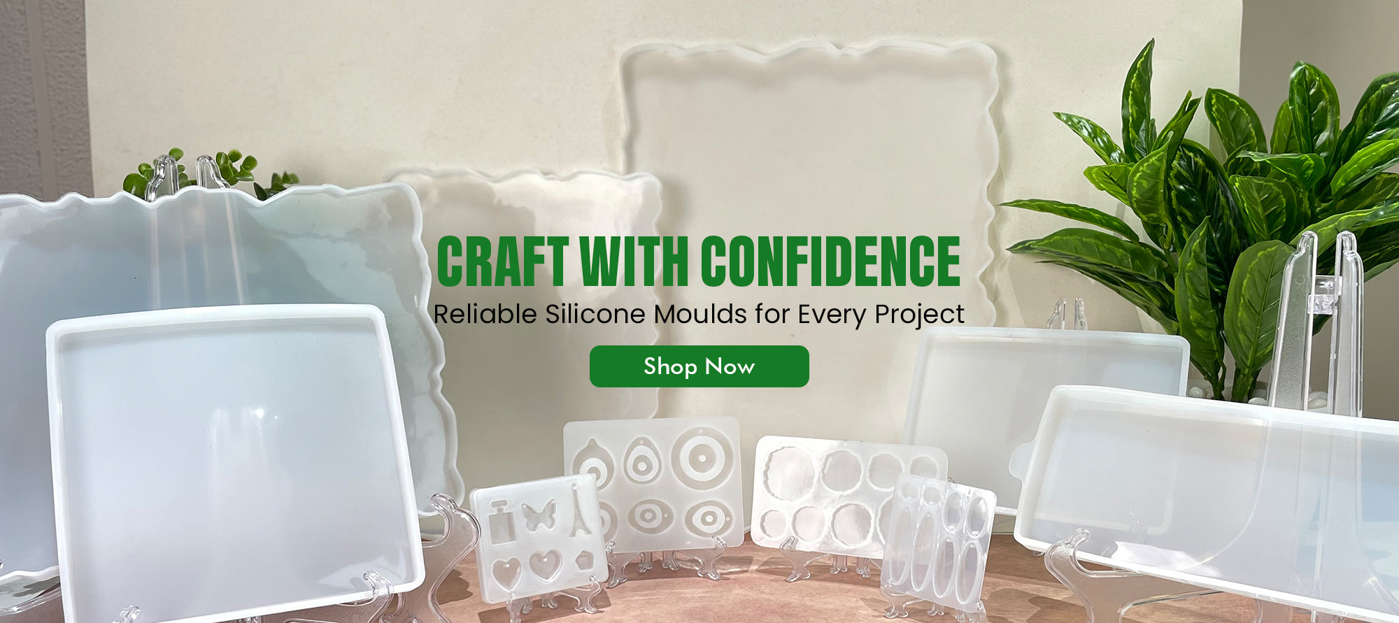 Silicone moulds for resin art