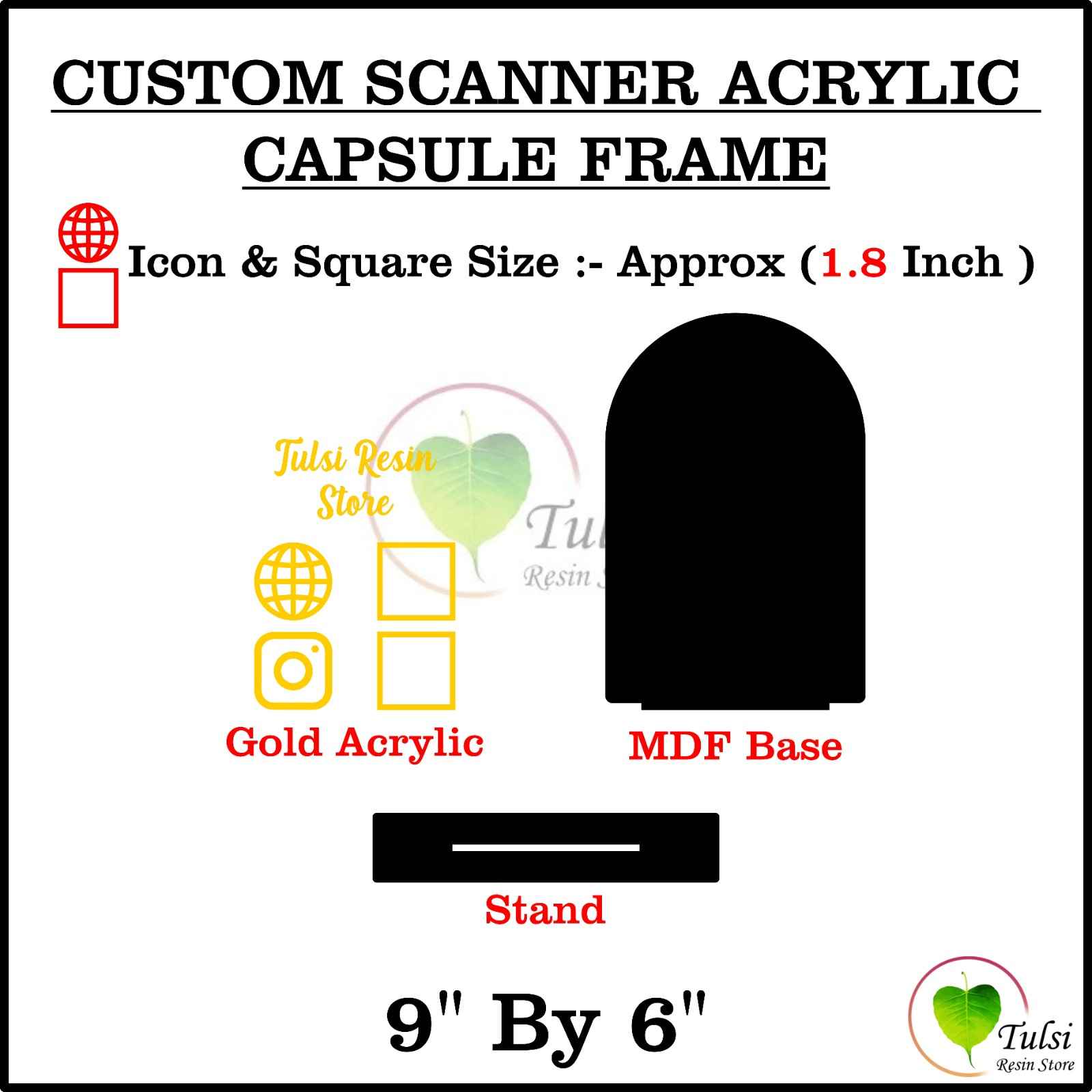 Custom Scanner Frame with Cutouts Set