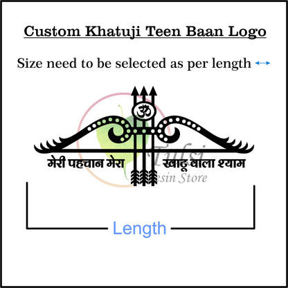 Custom Acrylic - Teen Baan logo Khatuji Silver 12" Tulsi Resin Store