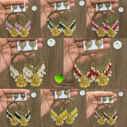 Earring Bazel / Jhumka - (L) Tulsi Resin Store