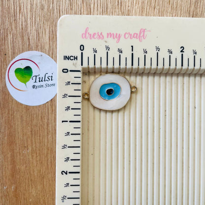 Evil Eye Charm With Two Hooks - J