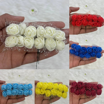 Bunch Artificial Flowers (D) - Foam Tulsi Resin Store