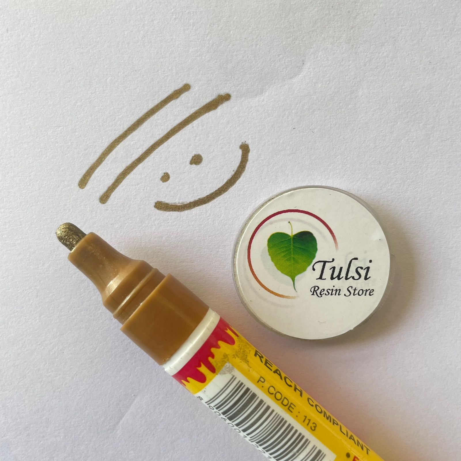 Golden Resin Marker tulsiresin