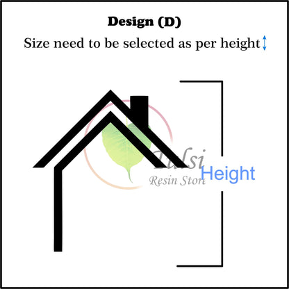 Custom Acrylic - House logo Design D Tulsi Resin Store