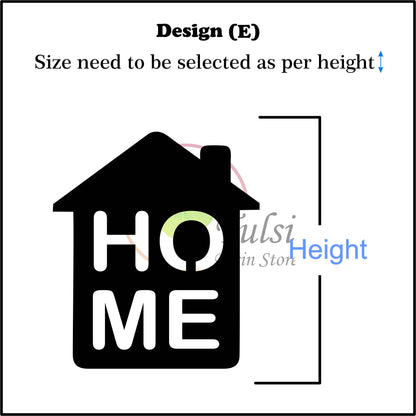Custom Acrylic - House logo Design E Tulsi Resin Store